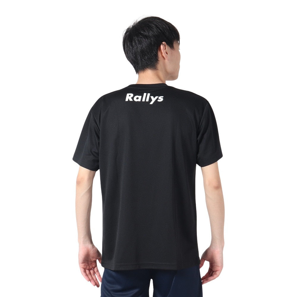 卓球 漢は黙ってオールフォア Tシャツ ALF-001-B【Rallys-卓球ウェア】