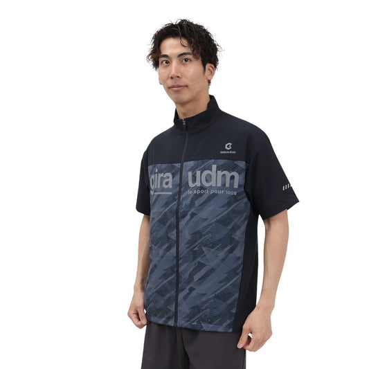 絶耐撥水 UV NEW CROSS 半袖ジャケット WU5S0010-TR851-GRSD NVY