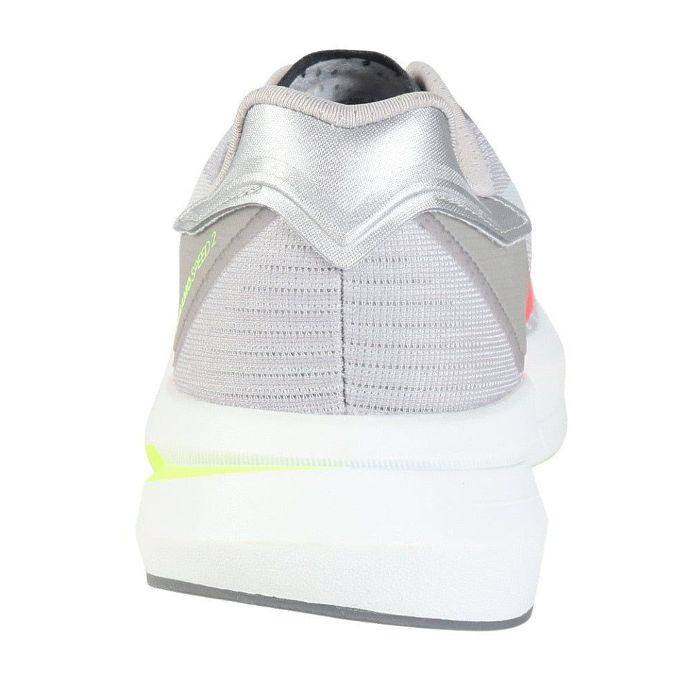 ランニングシューズ アディゼロデュラモスピード2 M グレー JQ2200 スニーカー ジョギング 部活 軽量 通気性