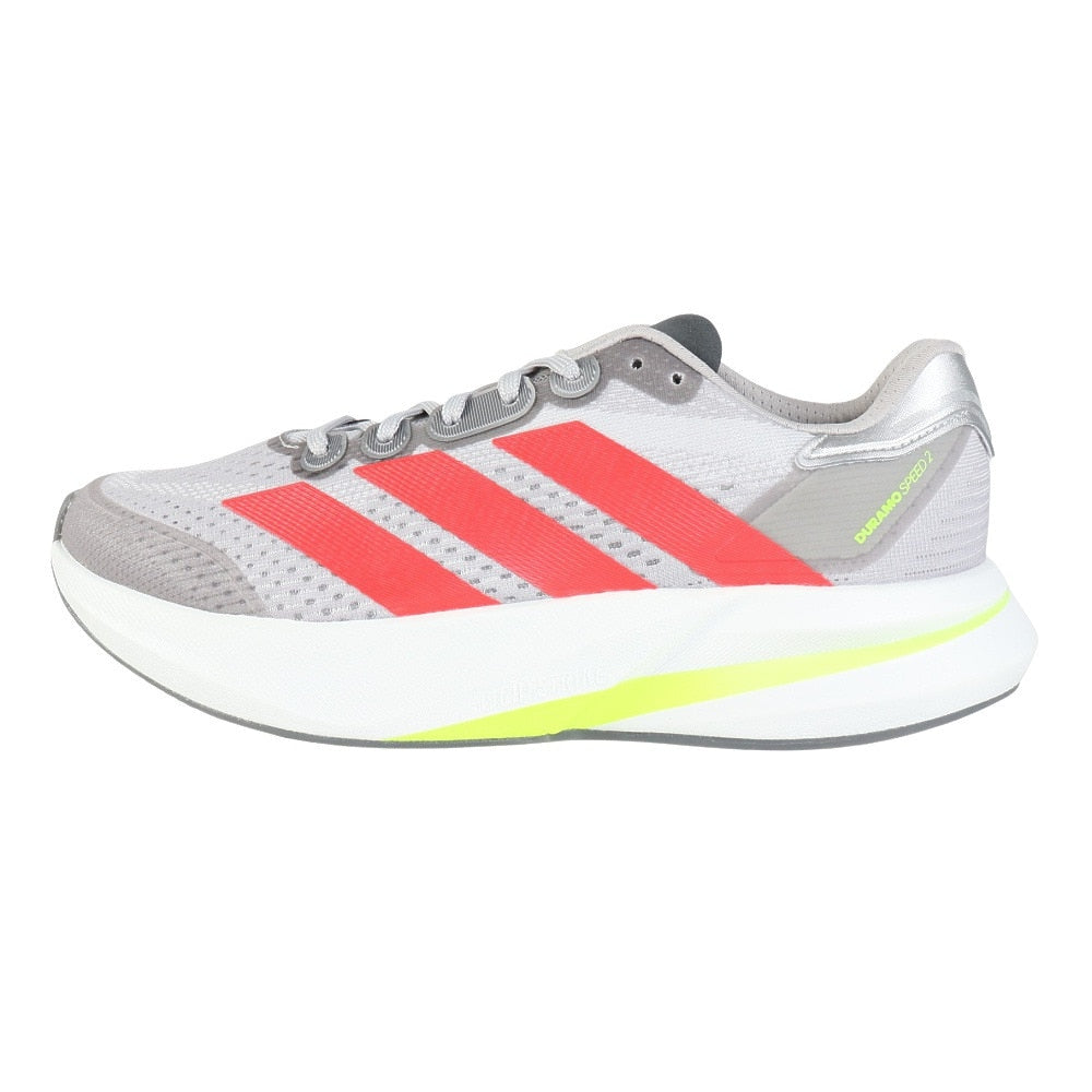 ランニングシューズ アディゼロデュラモスピード2 M グレー JQ2200 スニーカー ジョギング 部活 軽量 通気性