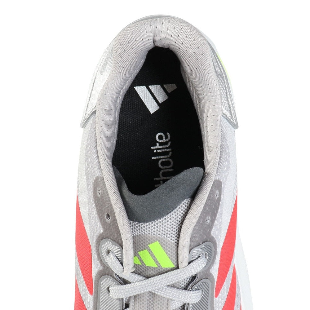 ランニングシューズ アディゼロデュラモスピード2 M グレー JQ2200 スニーカー ジョギング 部活 軽量 通気性