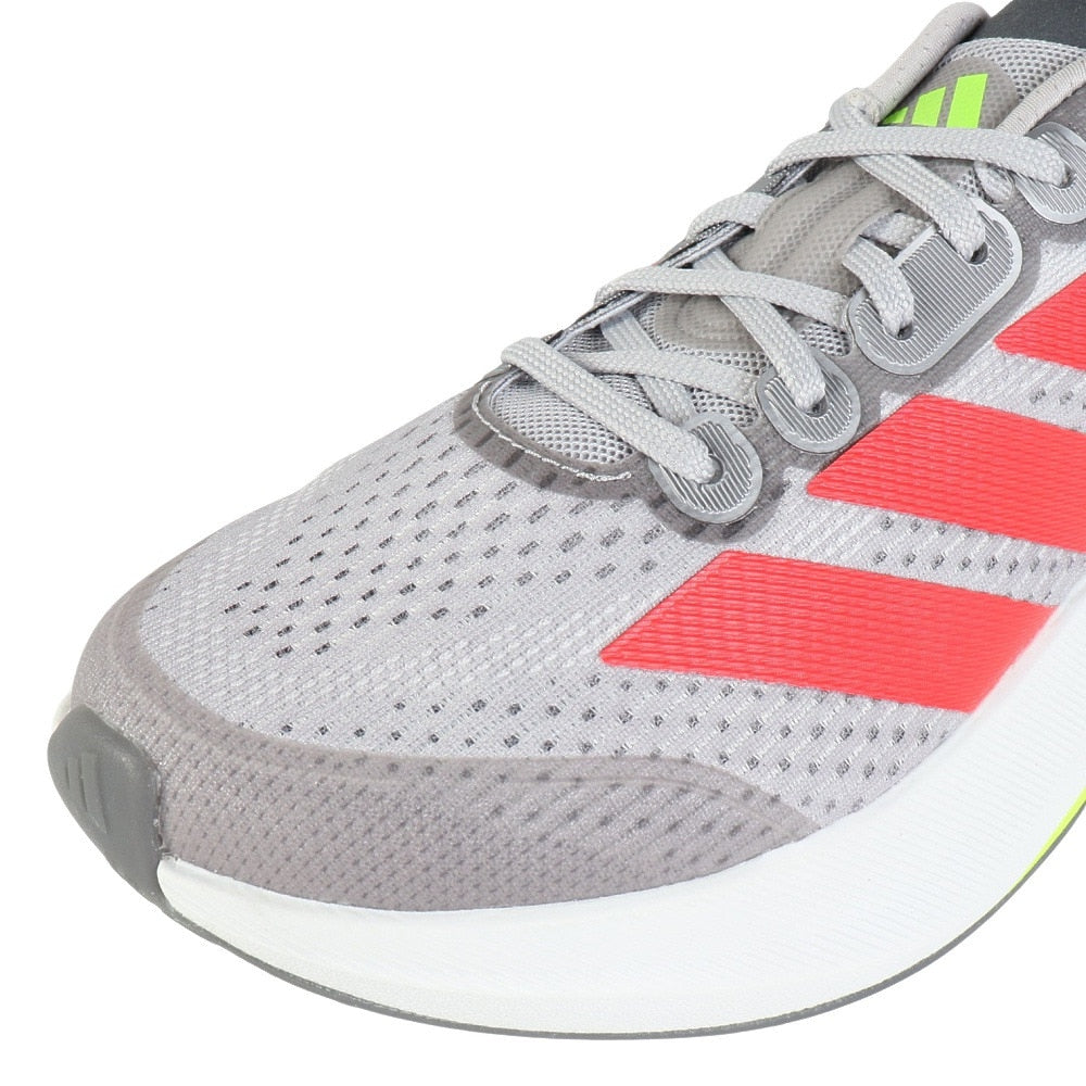 ランニングシューズ アディゼロデュラモスピード2 M グレー JQ2200 スニーカー ジョギング 部活 軽量 通気性