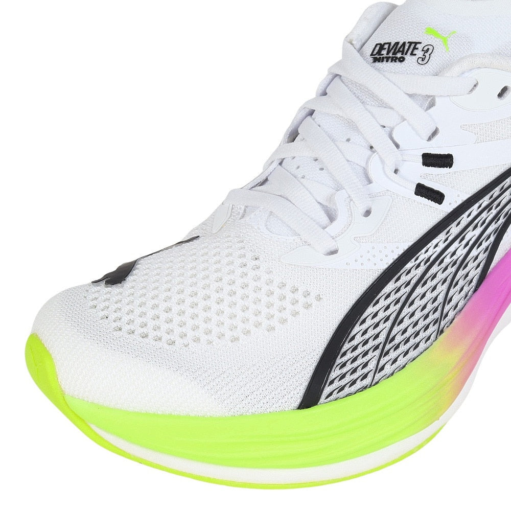 ランニングシューズ ディヴィエイトニトロ3 EG ホワイト 31189401 スニーカートレーニング マラソン ジョギング クッション
