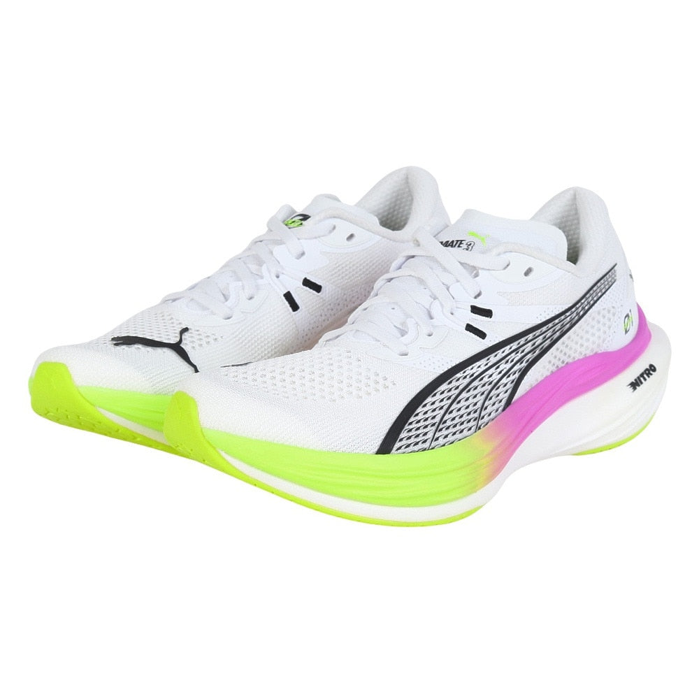 ランニングシューズ ディヴィエイトニトロ3 EG ホワイト 31189401 スニーカートレーニング マラソン ジョギング クッション