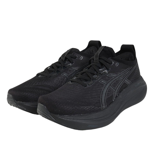 ランニングシューズ ゲルニンバス27 ブラック グレー 1011B958.001 スニーカー クッション GEL-NIMBUS 27