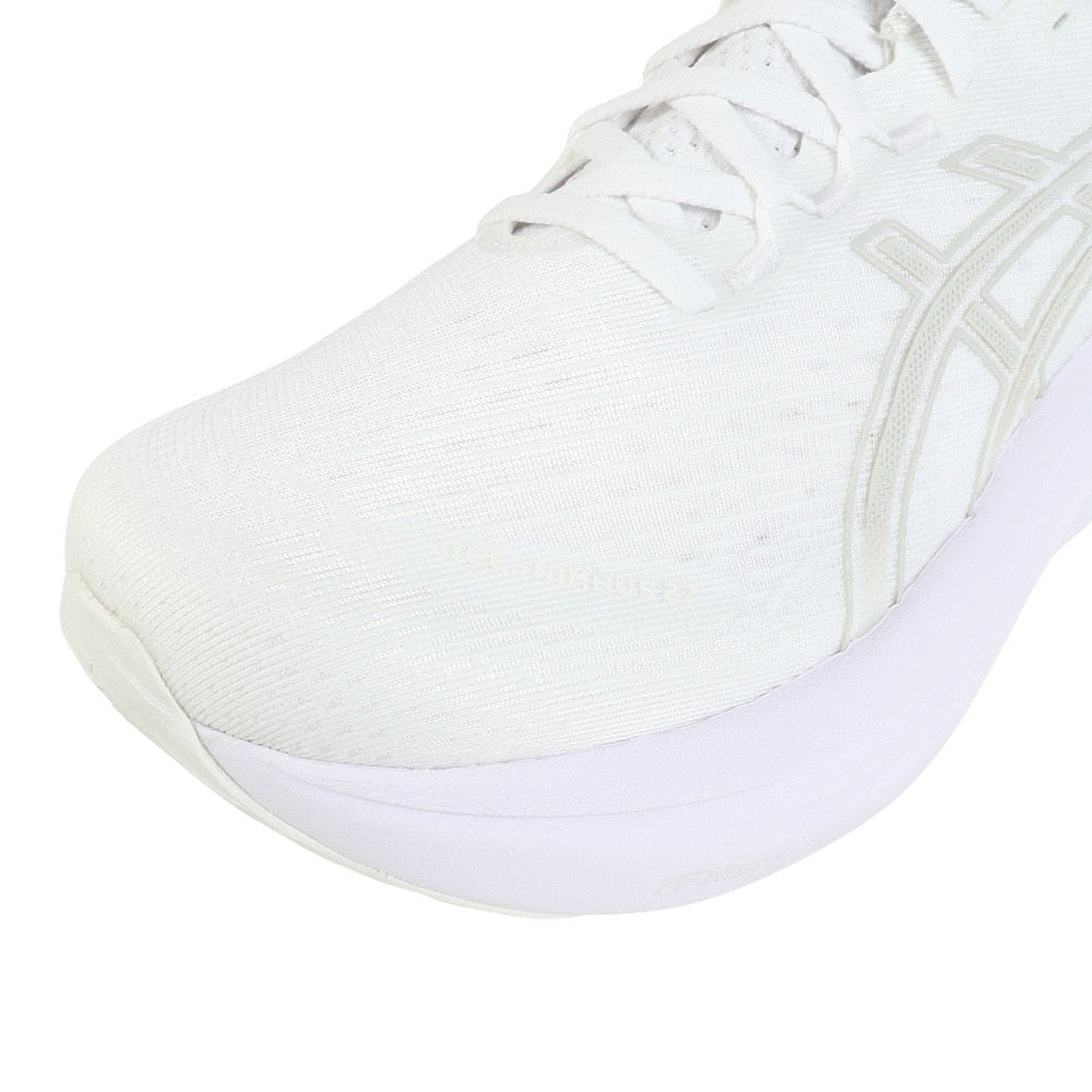 ランニングシューズ ゲルニンバス27 ホワイト グレー 1011B958.100 スニーカー クッション GEL-NIMBUS 27