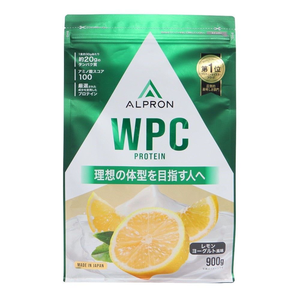 プロテイン WPCプロテイン レモンヨーグルト風味 900g ALPRON WPC ホエイプロテイン アミノ酸 たんぱく質