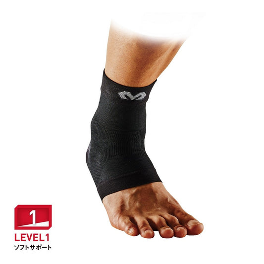 サポーター コンディショニング アンクルスリーブ 黒 S-Lサイズ MA107 スリーブタイプ UVカット 紫外線対策