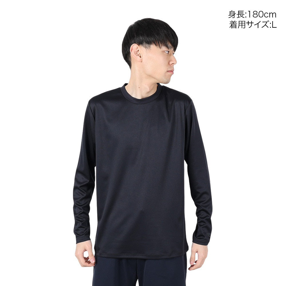 ドライプラス 1point 長袖Tシャツ 5S0037-TRCT-863ES BLK