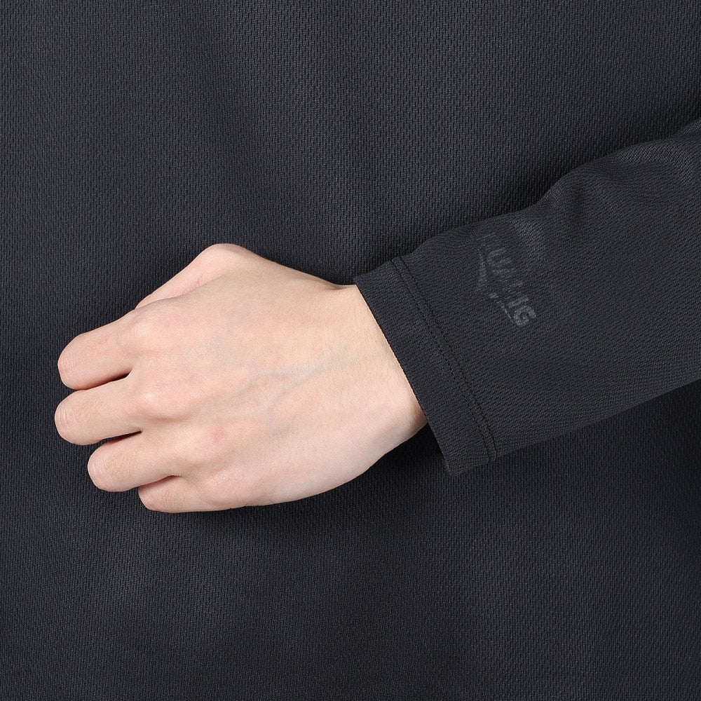 ドライプラス 1point 長袖Tシャツ 5S0037-TRCT-863ES BLK