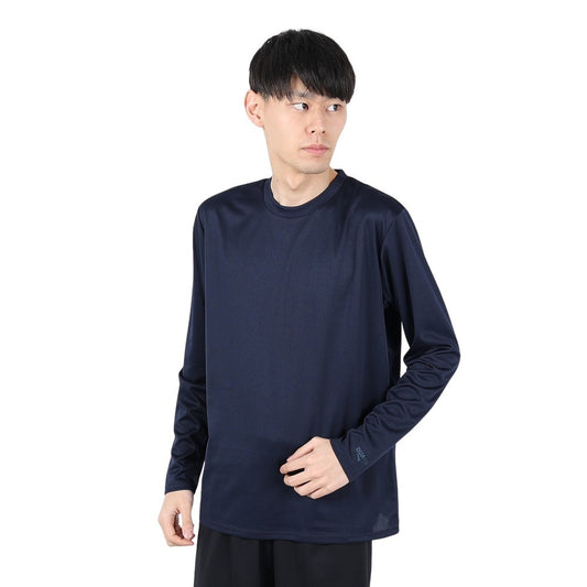 ドライプラス 1point 長袖Tシャツ 5S0037-TRCT-863ES NVY
