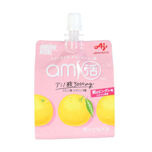 ゼリー飲料 アミノバイタル ami活 ゼリードリンク 朝のピングレ味 180g 栄養補給 アミノ酸