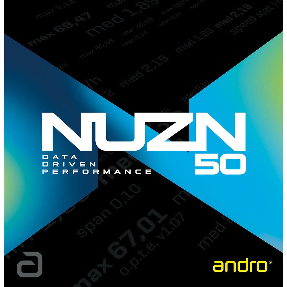 卓球ラバー NUZN 50 110021101 110021101-BK ﾆｭｰｿﾞｰﾝ50 初心者〜中級者 【Andro アンドロ-卓球ラバー】