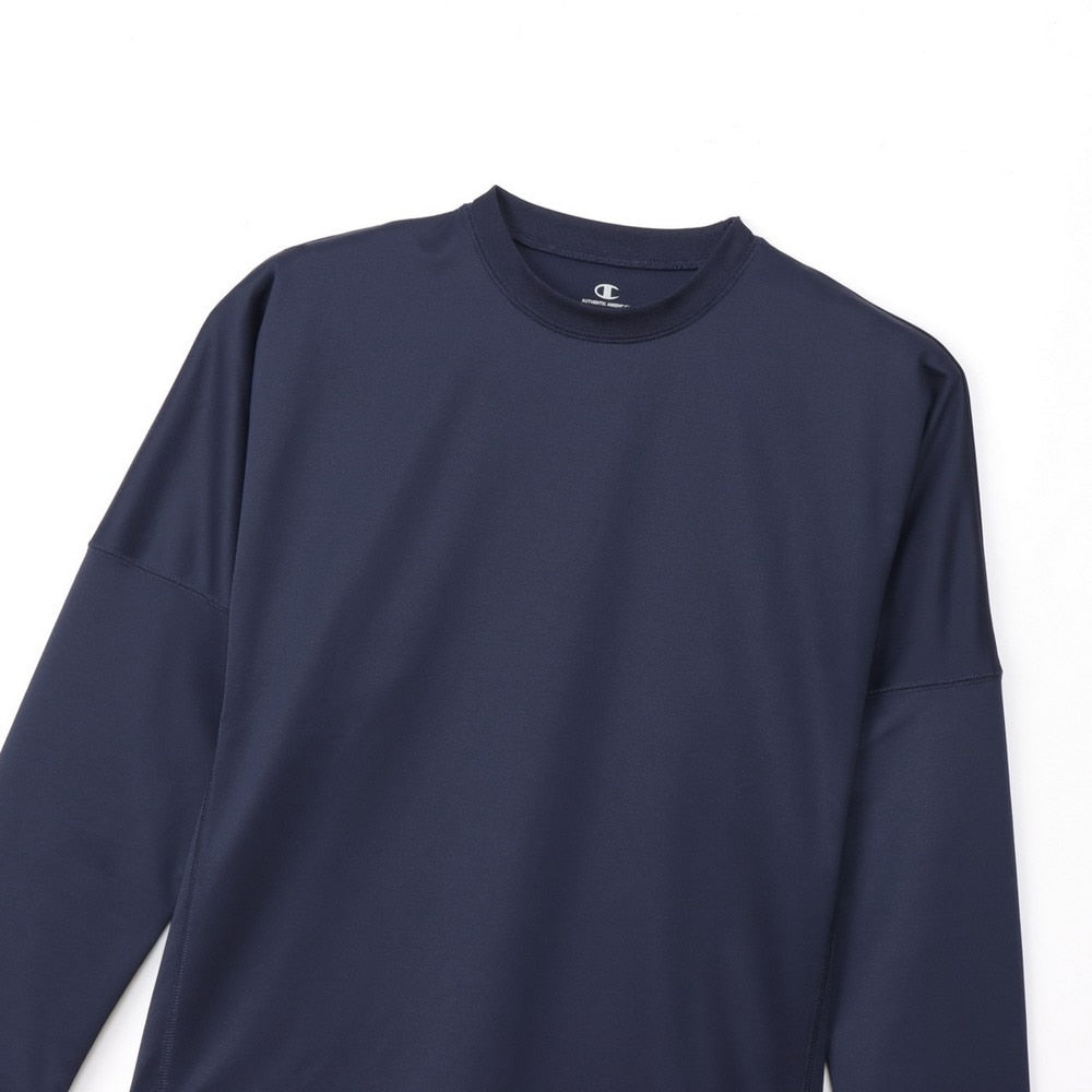 リカバリーウェア RECOVERY 長袖 Tシャツ 紺 S-LLサイズ C3-CS490 370 ロンT 一般医療機器 ルームウェア