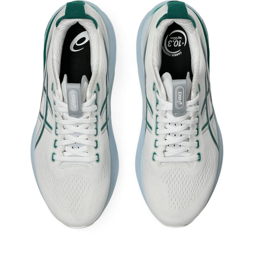 ランニングシューズ ジョギングシューズ ゲルカヤノ 32 ホワイト グリーン 1011C052.102 スニーカー