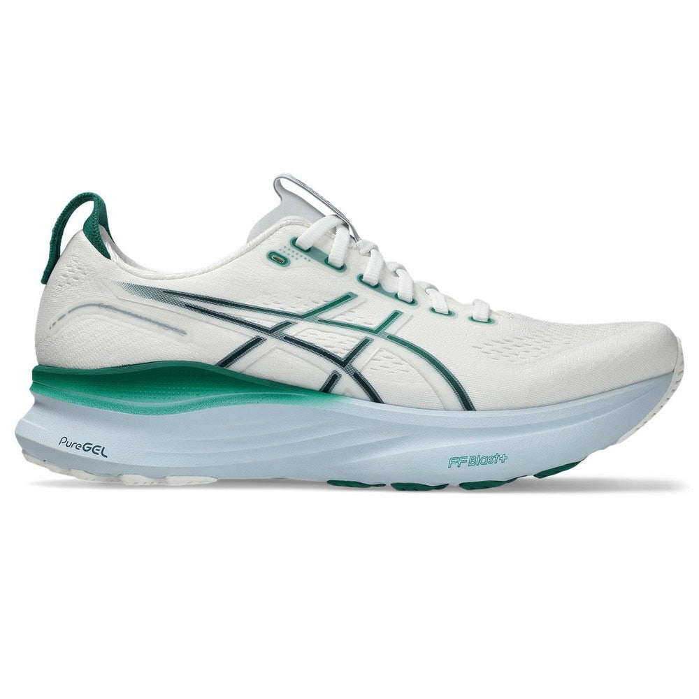 ランニングシューズ ジョギングシューズ ゲルカヤノ 32 ホワイト グリーン 1011C052.102 スニーカー
