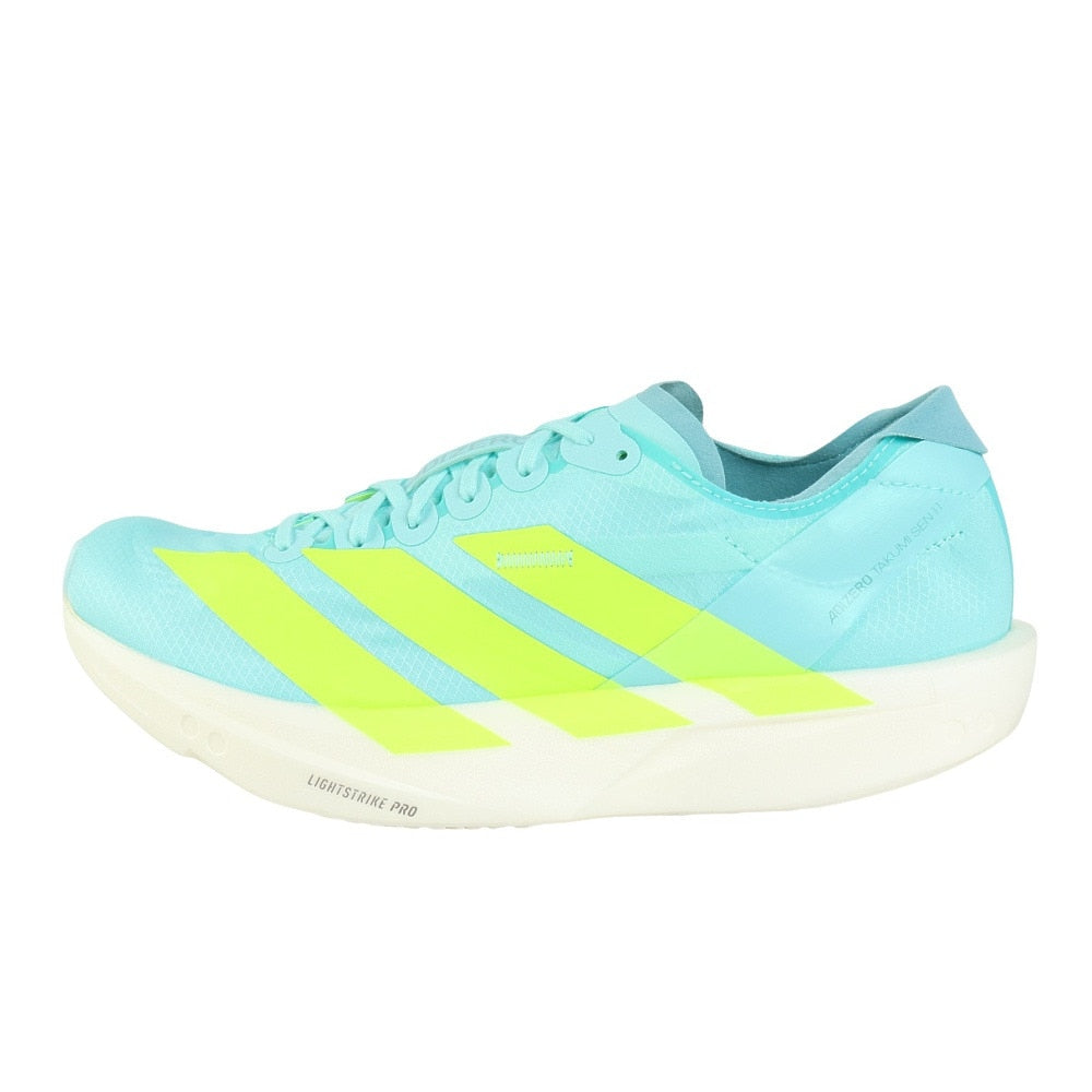 ランニングシューズ トレーニングシューズ 部活 アディゼロ タクミ セン 11 ターコイズ JQ2813 スニーカー