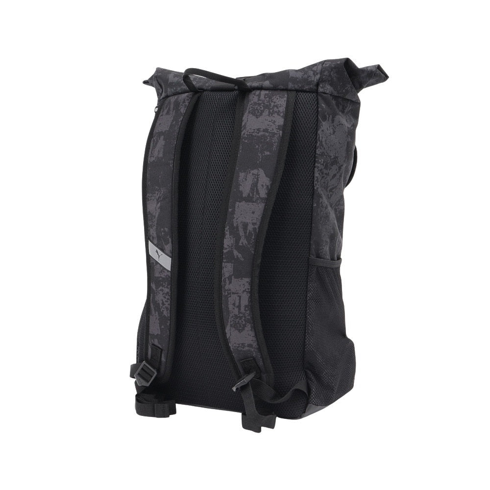 バック プーマテック AOP ロール トップ バックパック 黒 26L 09196501 ノートパソコン用ポケット ファッション