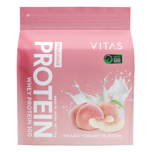 プロテイン WPC デリシャスプロテイン ピーチヨーグルト風味 1000g 約31回分 ホエイプロテイン ホエイ タンパク質