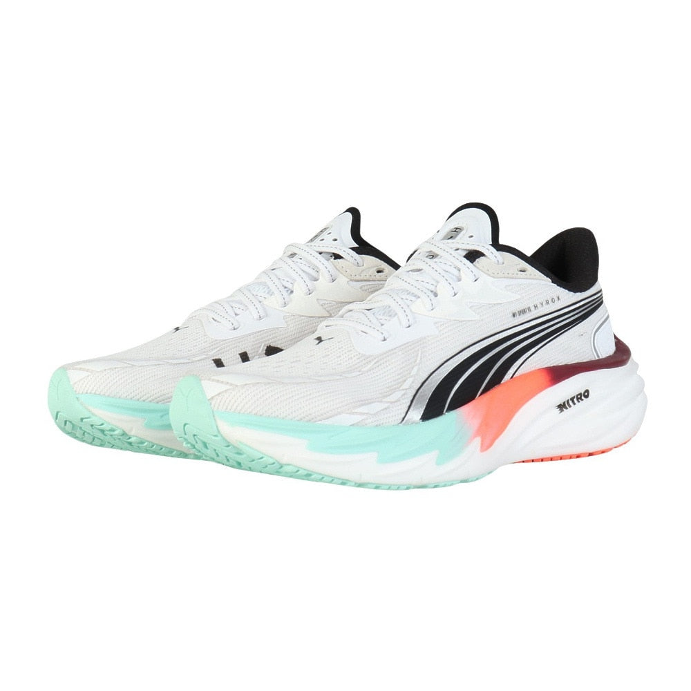 ランニングシューズ ジョギングシューズ PUMA×HYROX ヴェロシティ ニトロ 4 ホワイト 31191101 スニーカー