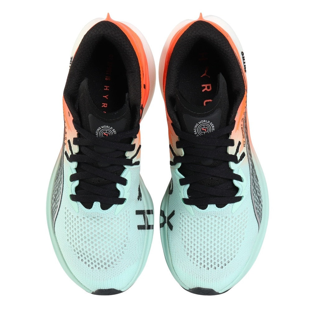 ランニングシューズ ジョギングシューズ プーマ ハイロックス ディヴィエイト ニトロ 3 レッド ブルー 31229301 スニーカー