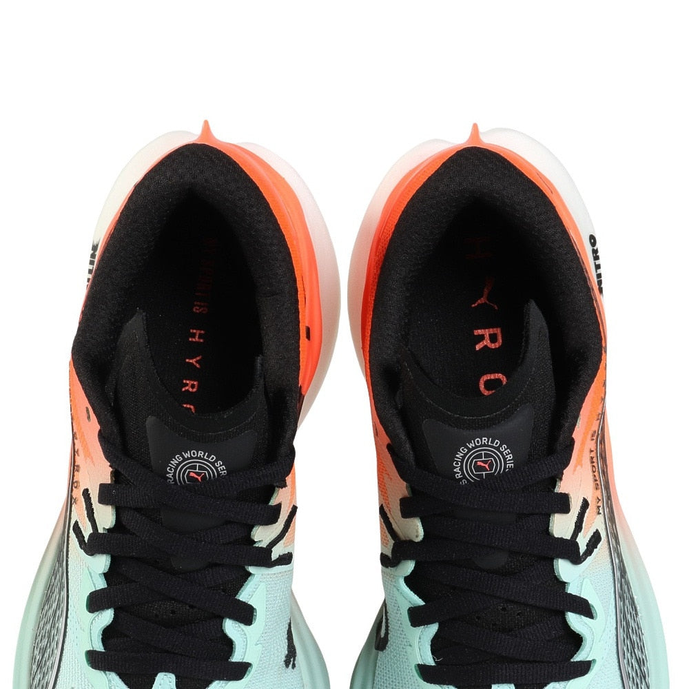 ランニングシューズ ジョギングシューズ プーマ ハイロックス ディヴィエイト ニトロ 3 レッド ブルー 31229301 スニーカー