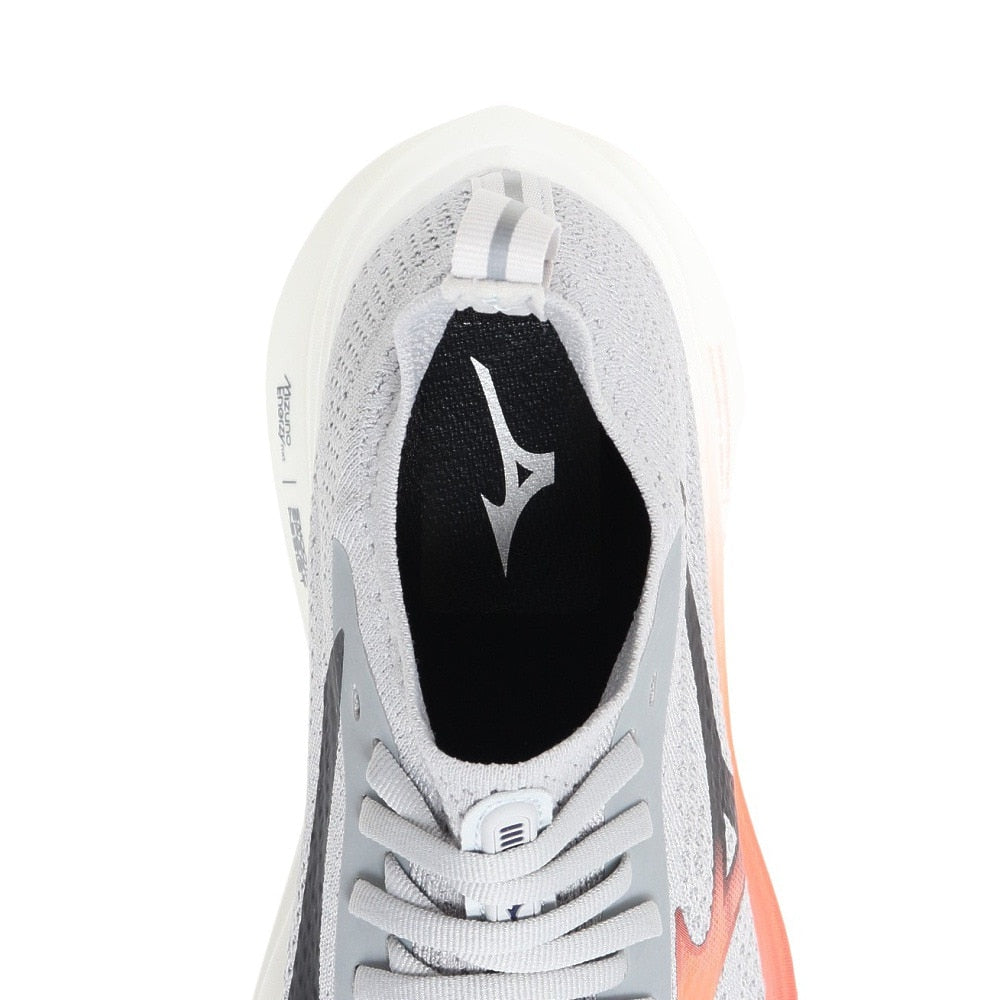 ランニングシューズ ジョギングシューズ ミズノ ネオ ゼン グレー レッド J1GC258651 スニーカー