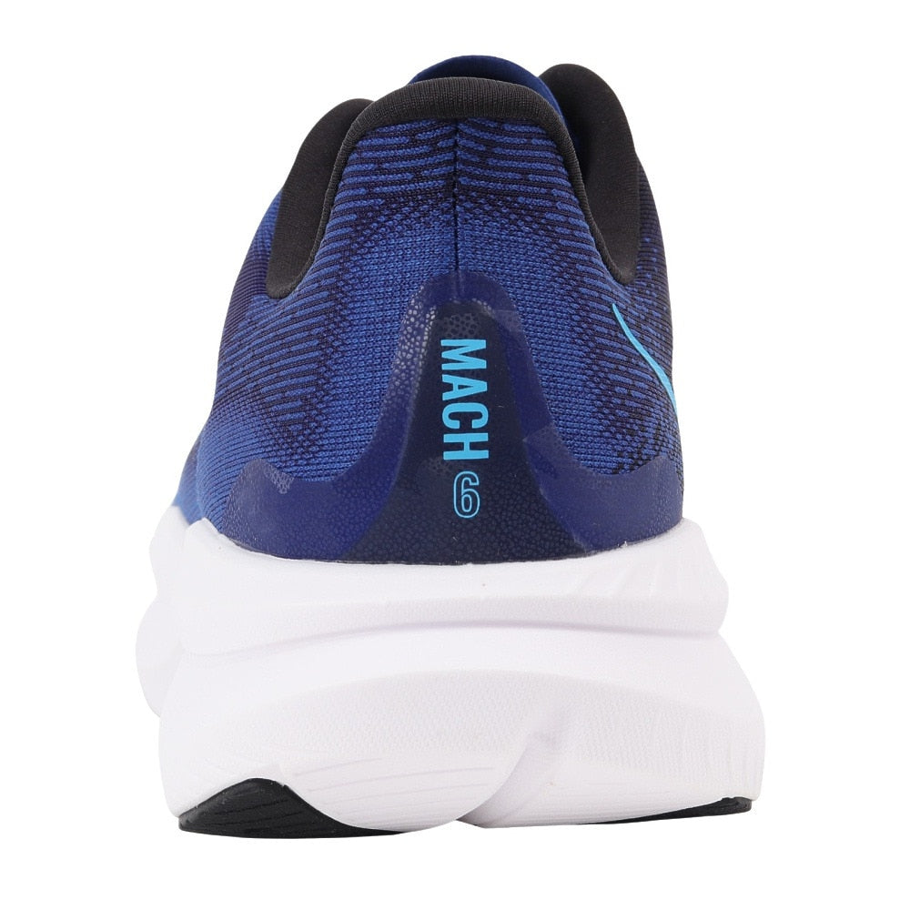 ランニングシューズ ジョギングシューズ マッハ 6 ワイド ブラック ネイビー 1147833-BNGH スニーカー