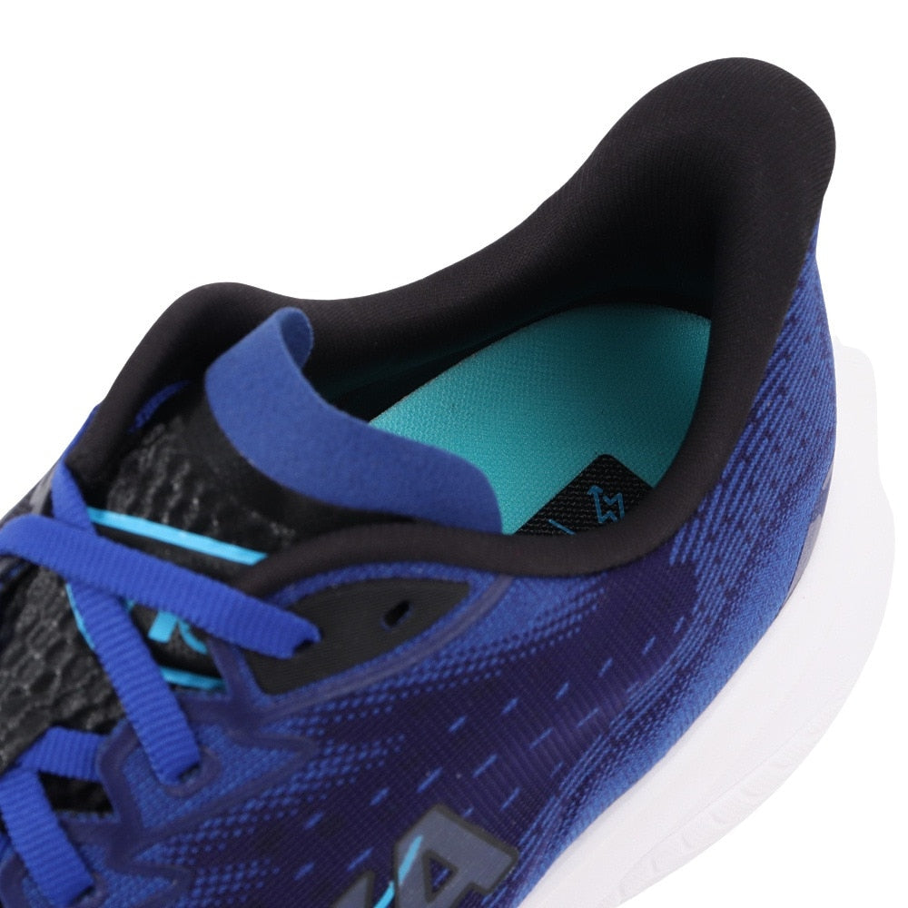 ランニングシューズ ジョギングシューズ マッハ 6 ワイド ブラック ネイビー 1147833-BNGH スニーカー