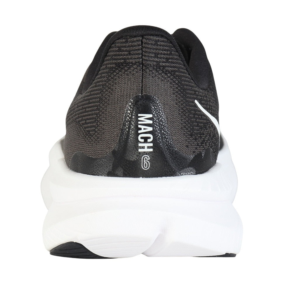 ランニングシューズ ジョギングシューズ マッハ 6 ワイド ブラック ホワイト 1147833-BWHT スニーカー