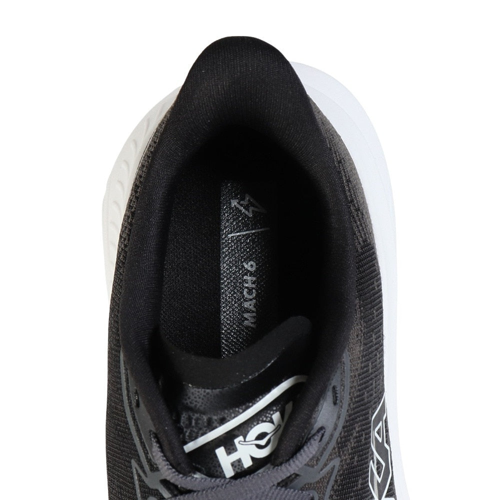 ランニングシューズ ジョギングシューズ マッハ 6 ワイド ブラック ホワイト 1147833-BWHT スニーカー