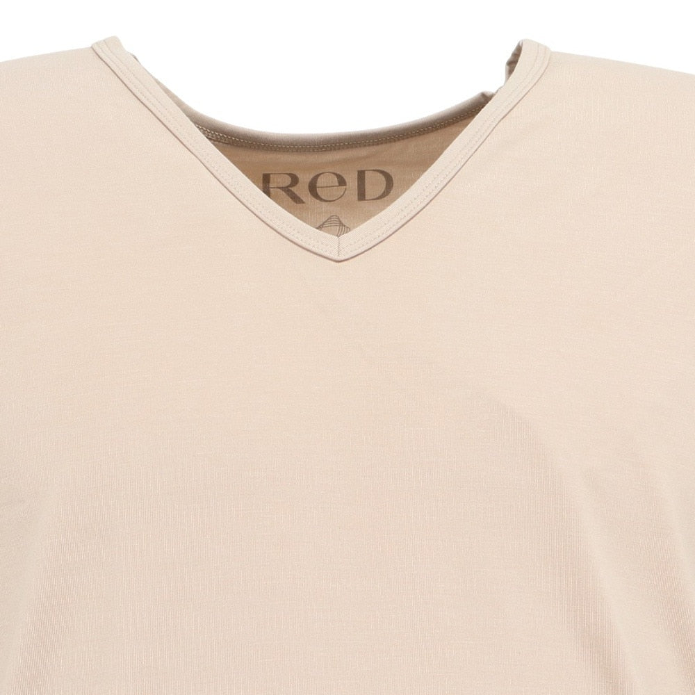 リカバリーウェア バイタルテック Vネックインナー半袖 ベージュ Mサイズ VW-AA-20B-M 一般医療機器 遠赤外線 ルームウェア