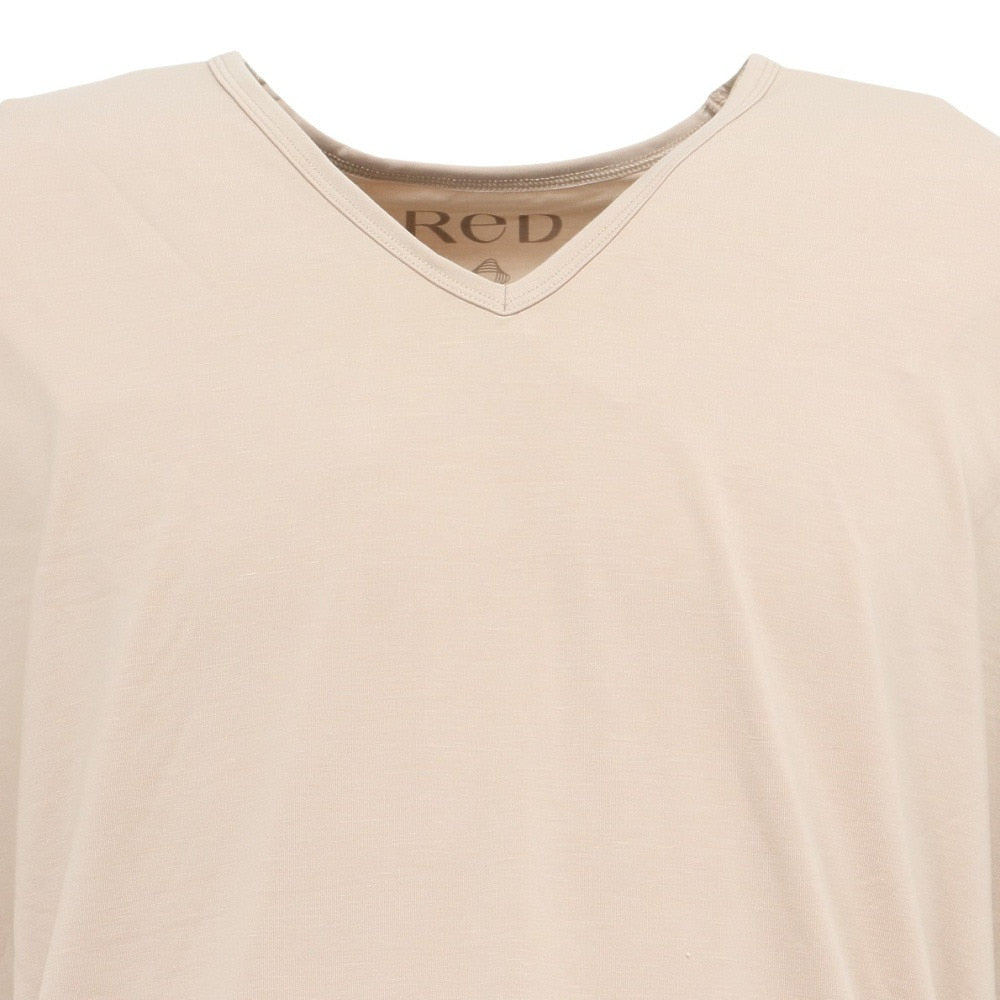 リカバリーウェア バイタルテック Vネックインナー半袖 ベージュ LLサイズ VW-AA-20D-LL 一般医療機器 遠赤外線 ルームウェア