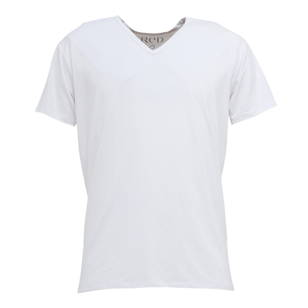 リカバリーウェア バイタルテック Vネックインナー半袖(COOL) 白 Mサイズ VW-AB-02B-M 一般医療機器 遠赤外線 ルームウェア