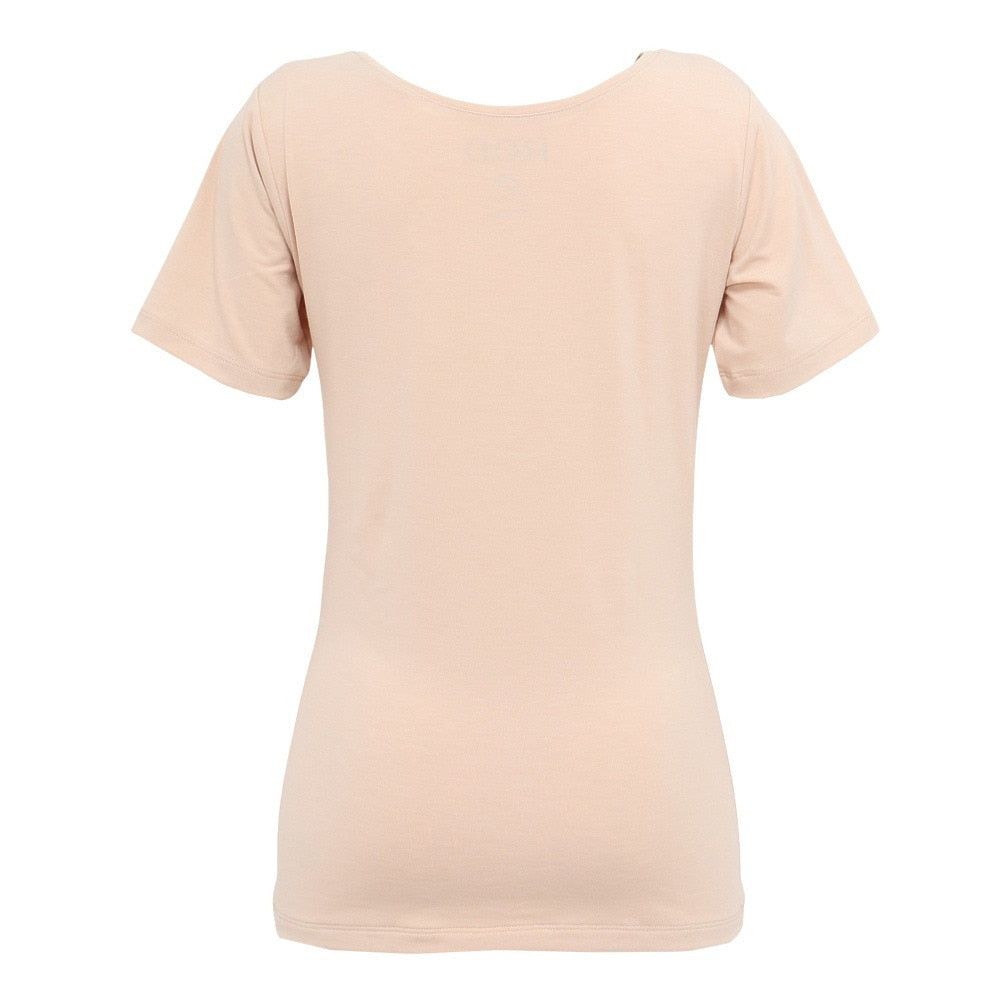 リカバリーウェア バイタルテック Uネックインナー半袖(COOL) ベージュ Lサイズ VW-AD-20C-L 一般医療機器 遠赤外線 ルームウェア