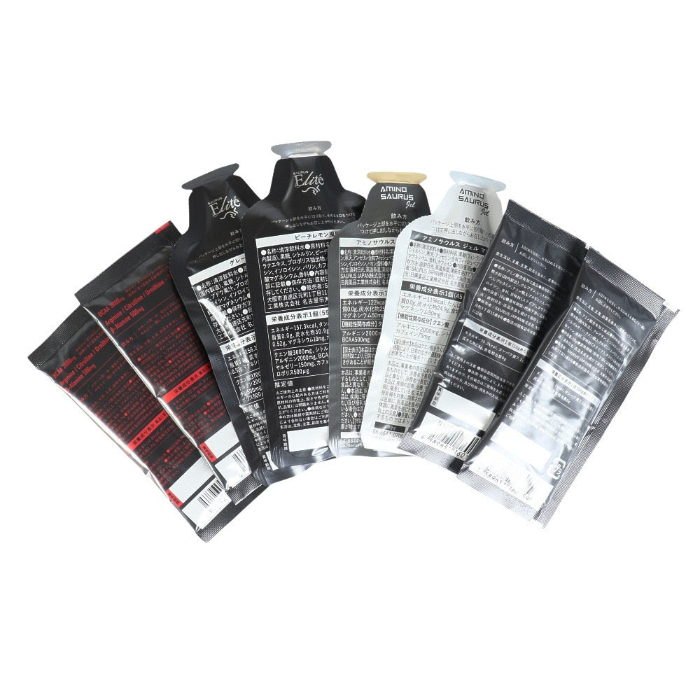 エネルギージェル SAURUS最強完走パック25 SS014 8本セット アミノ酸 エネルギー補給 スポーツ