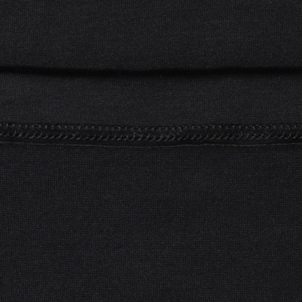 Vネックインナー長袖 リカバリーウェア ブラック 黒 Lサイズ VW-BA-K90C-L