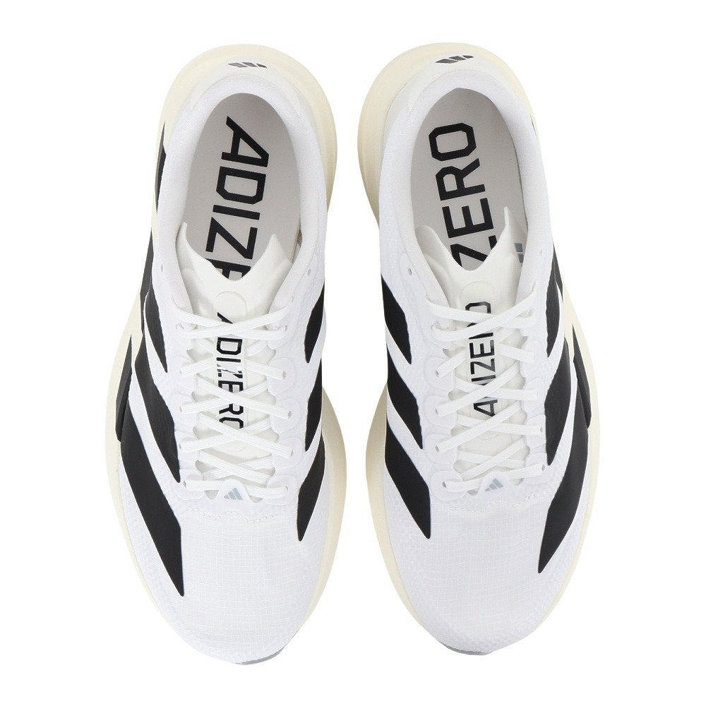 ランニングシューズ トレーニングシューズ 部活 アディゼロ EVO SL ウーブン ホワイト ブラック OOS26-JR1912 スポーツシューズ