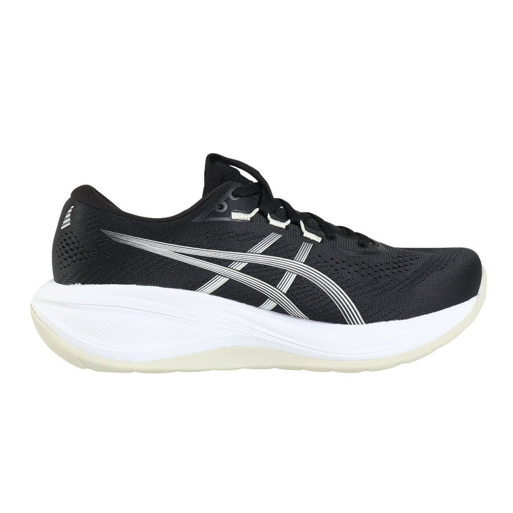 ランニングシューズ ジョギングシューズ ゲル キュムラス 28 EX ワイド ブラック ホワイト 1011C146.002 スポーツシューズ