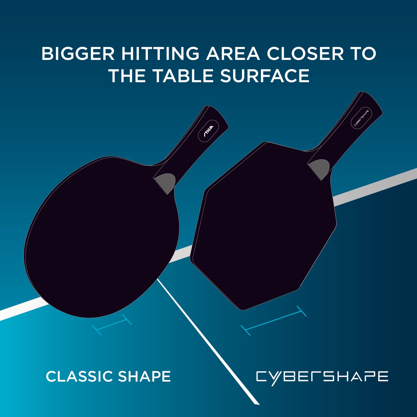 サイバーシェイプウッド CYBERSHAPE WOOD 木材5枚【STIGA（スティガ） - 卓球ラケット】＊ラバー貼付対応不可