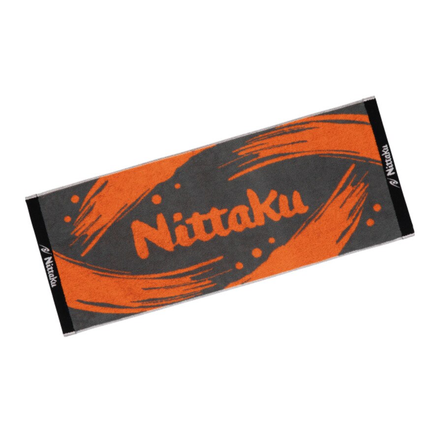 ペイントミッドタオル　オレンジ【Nittaku-卓球タオル】